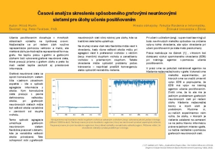 Časová analýza skreslenia spôsobeného grafovými neurónovými
sieťami pre úlohy učenia posilňovaním