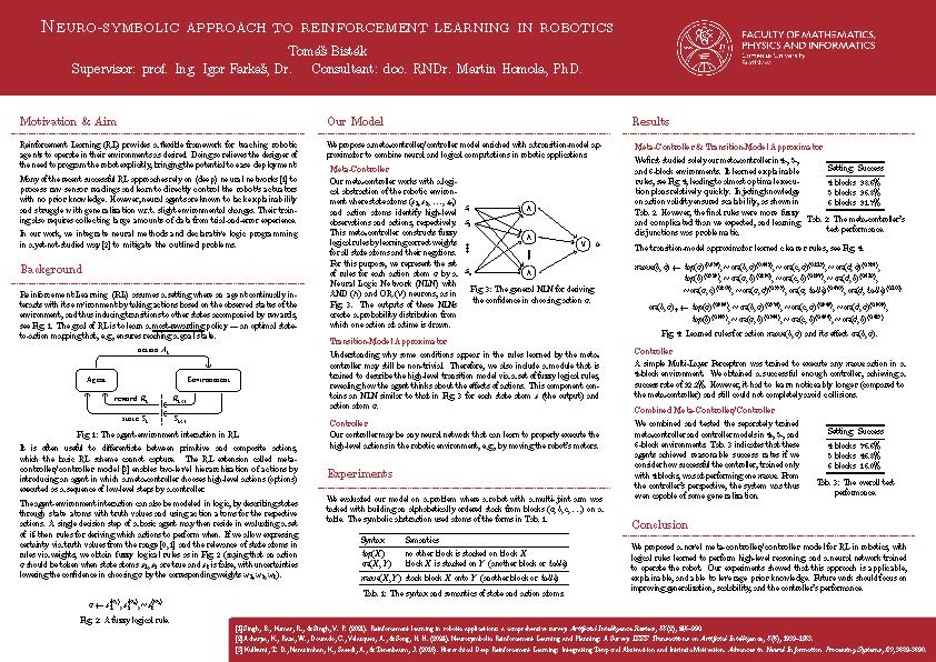 Neuro-symbolový prístup k učeniu posilňovaním v robotike