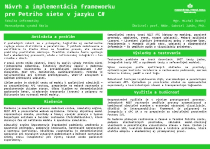 Návrh a implementácia frameworku pre Petriho siete v jazyku
C#
