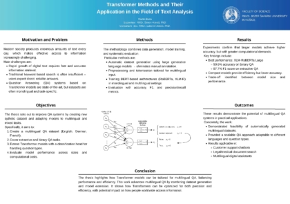Metódy transformerov a ich aplikácia v oblasti textovej
analýzy
