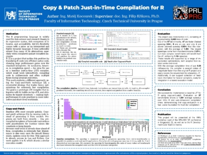 Copy & Patch just-in-time kompilace pro R