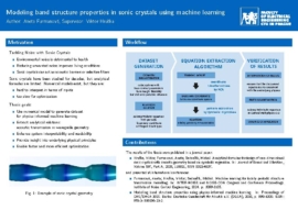 Modelovaní vlastností pásové struktury sonických krystalů
pomocí strojového učení