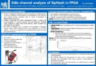 Analýza postranních kanálů algoritmu SipHash v FPGA