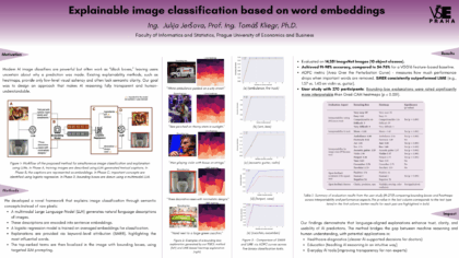 Vysvětlitelná klasifikace obrazů založená na vektorových
reprezentacích slov